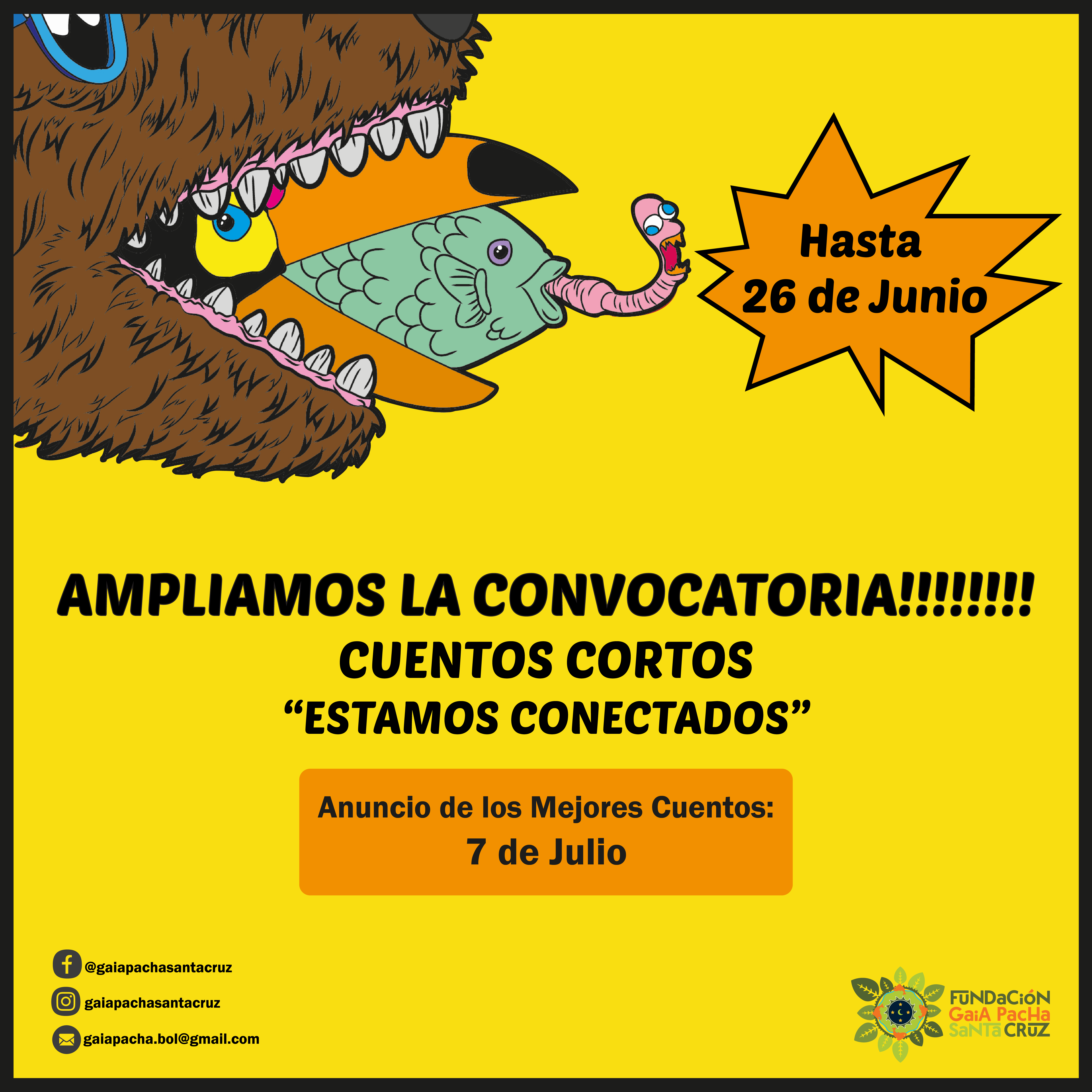 CONVOCATORIA “CUENTOS CORTOS – ESTAMOS CONECTADOS”